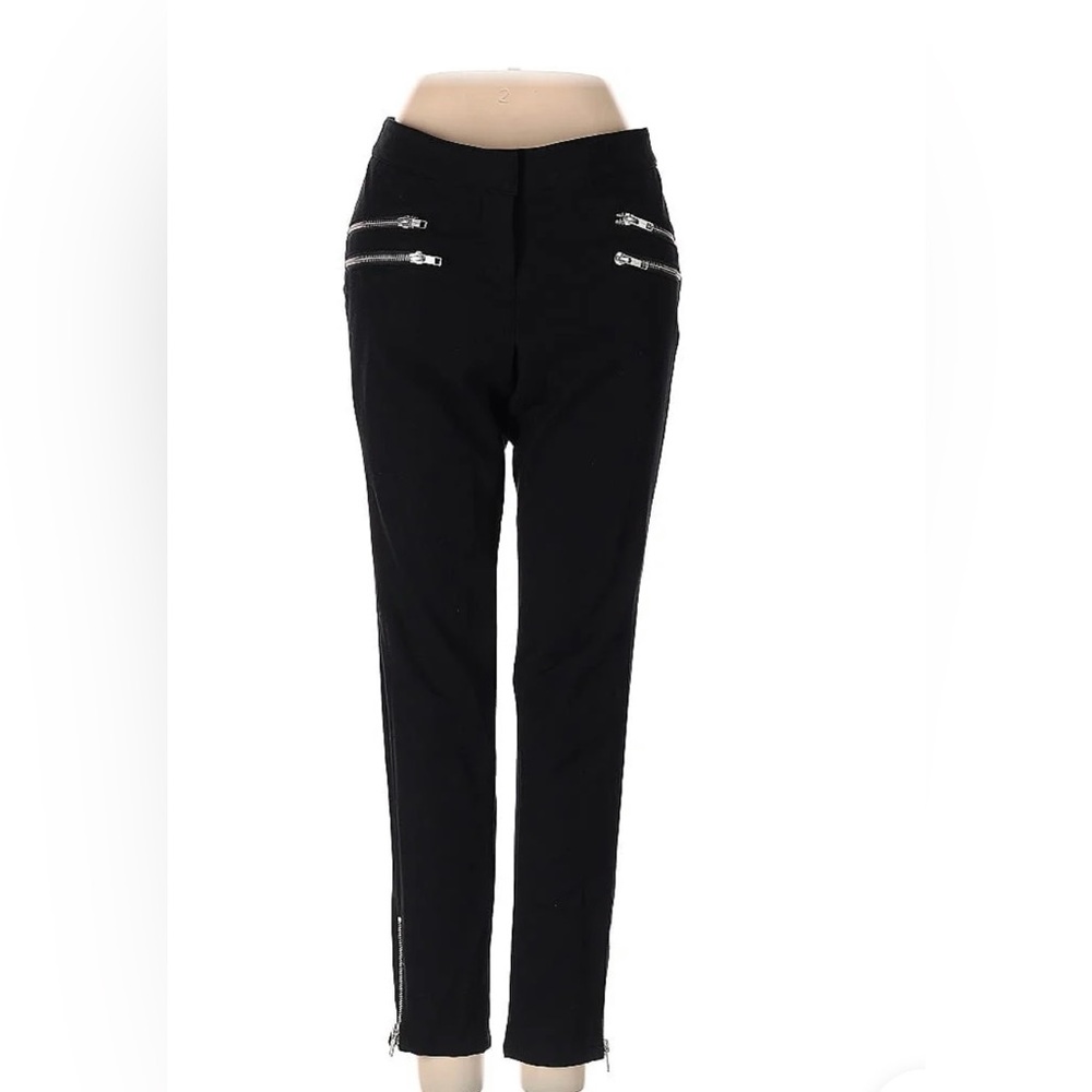 Trouvé Black Zipper Detail Women's Pants Sz 0
